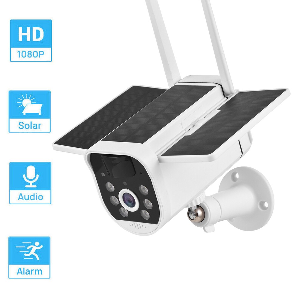 Folding Solar Camera 2-Way Audio IP65 Waterproof with Rechargeable Battery Z5R4