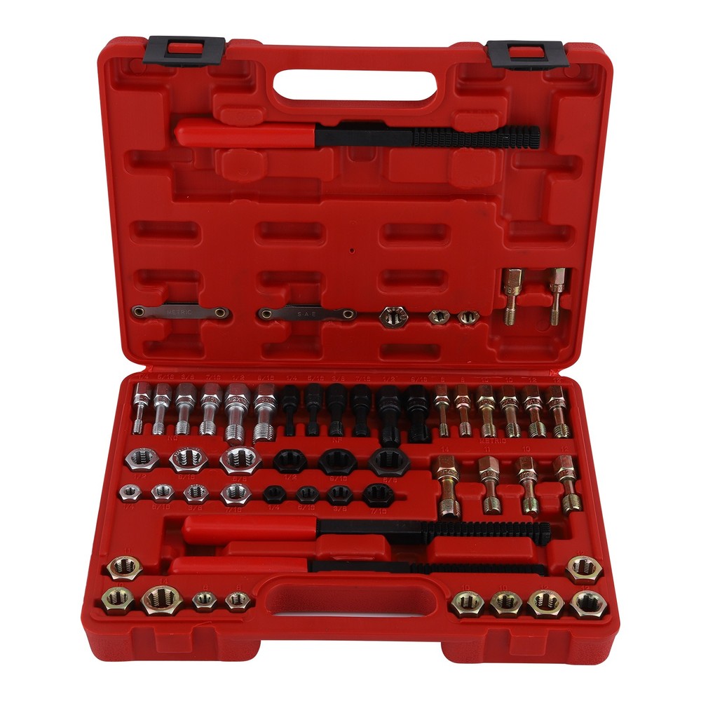 56pcs Thread Restorer Kit Rethread Repair Tool Unc Unf & Metricthread Chaser New