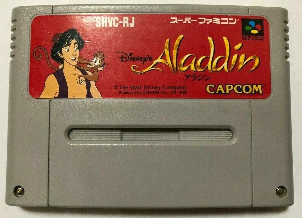 CAPCOM SHVC-RJ Nintendo Super FamicomDISNEY’S ALADDIN SNES From Japan