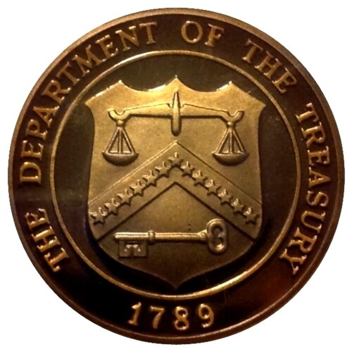 Department Of The Treasury 1789 US Proof Set Token Medal From Proof Set