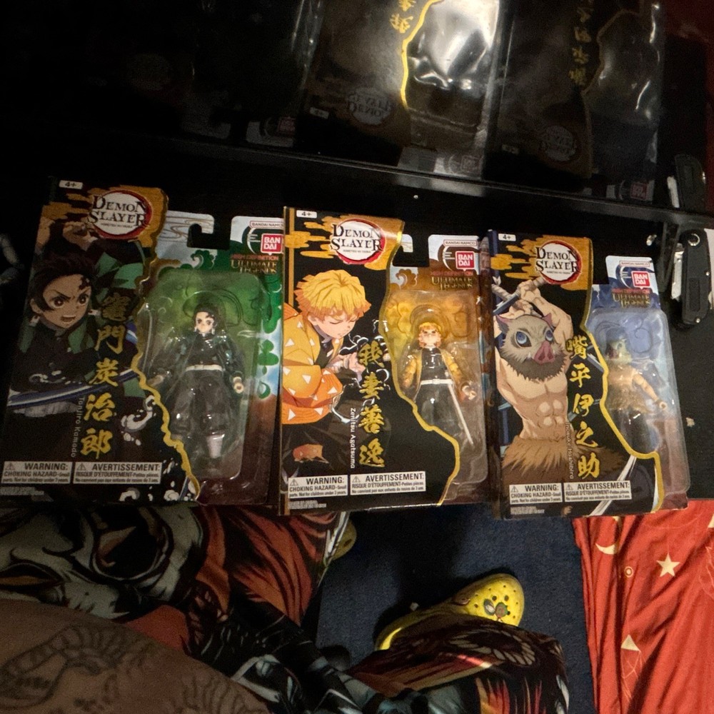 Bandai Demon Slayer: Kimetsu no Yaiba Zenitsu & Inosuke Figure Lot