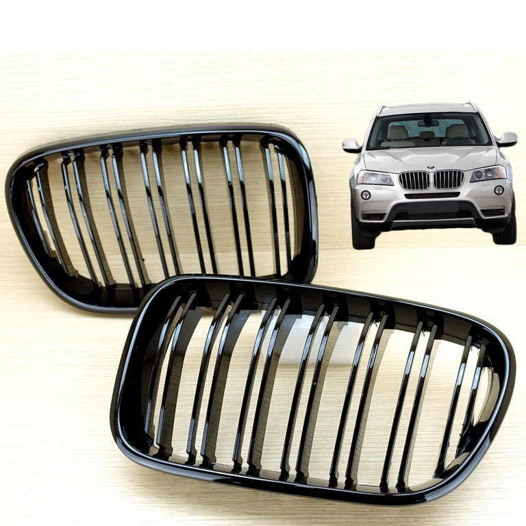 BMW F25 X3 Pre-Facelift 2011-2013 M Style Gloss Black Hood Grille