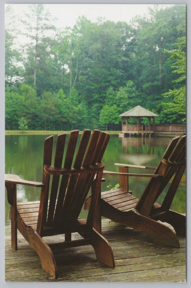 Ad~Harlequin Enterprises~Reader Service~Wooden Chairs On Lakeside~c2006 CT PC