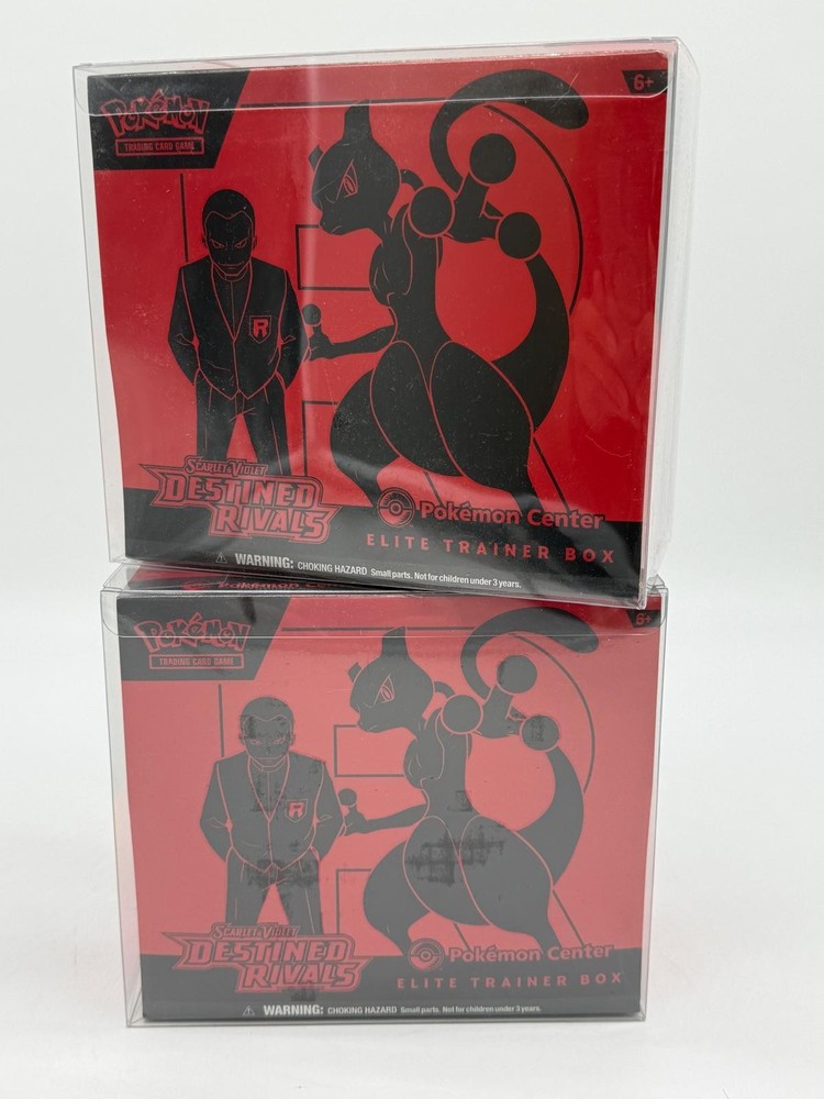 Lot of (2) Pokemon Center Destined Rivals Elite Trainer Boxes SEALED PC ETBPROBSTEIN is actively accepting consignments !!