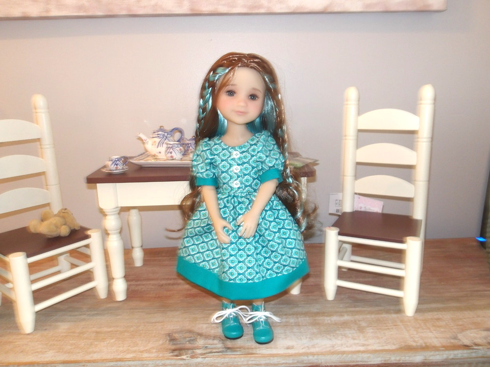 Ruby Red Fashion Friends Outfit, Dress & boots,  14
