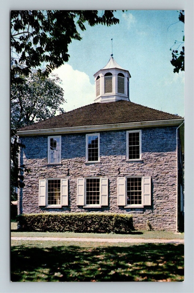 Corydon First State Capitol Built 1813 East View Museum Vintage Indiana Postcard