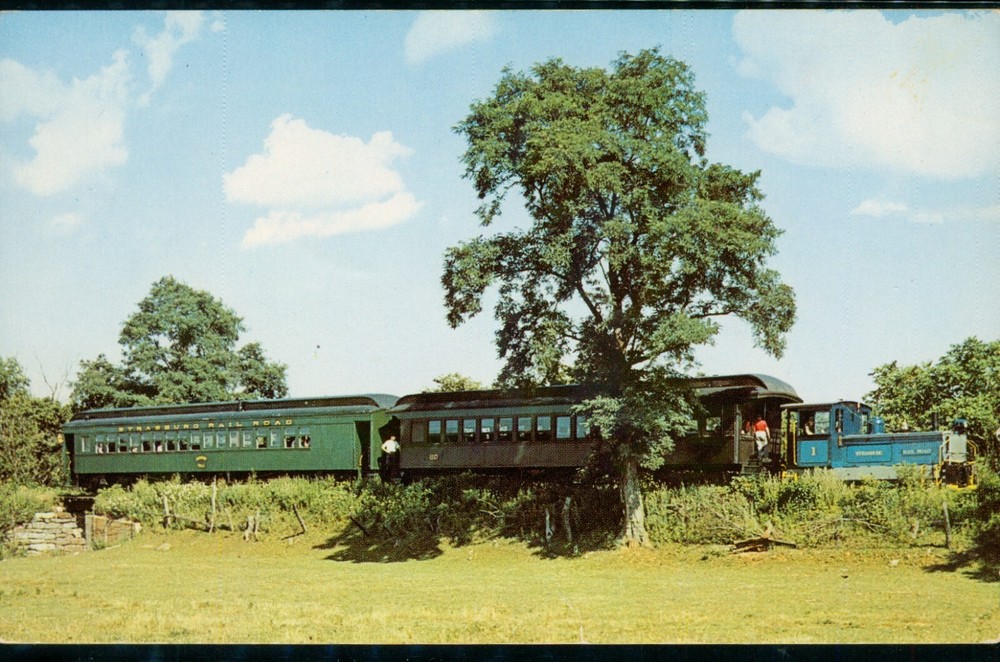 Strasburg Rail Road Passenger Train Pennsylvania PA Postcard