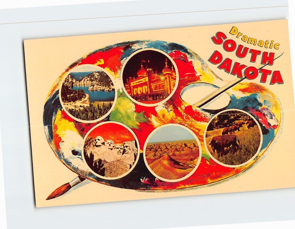 Postcard Scenes & Views South Dakota USA