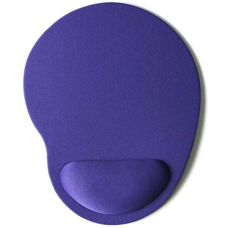 PC Mouse pad Ergonomic Comfortable Mat With Wrist Rest Support Purple Non Slip