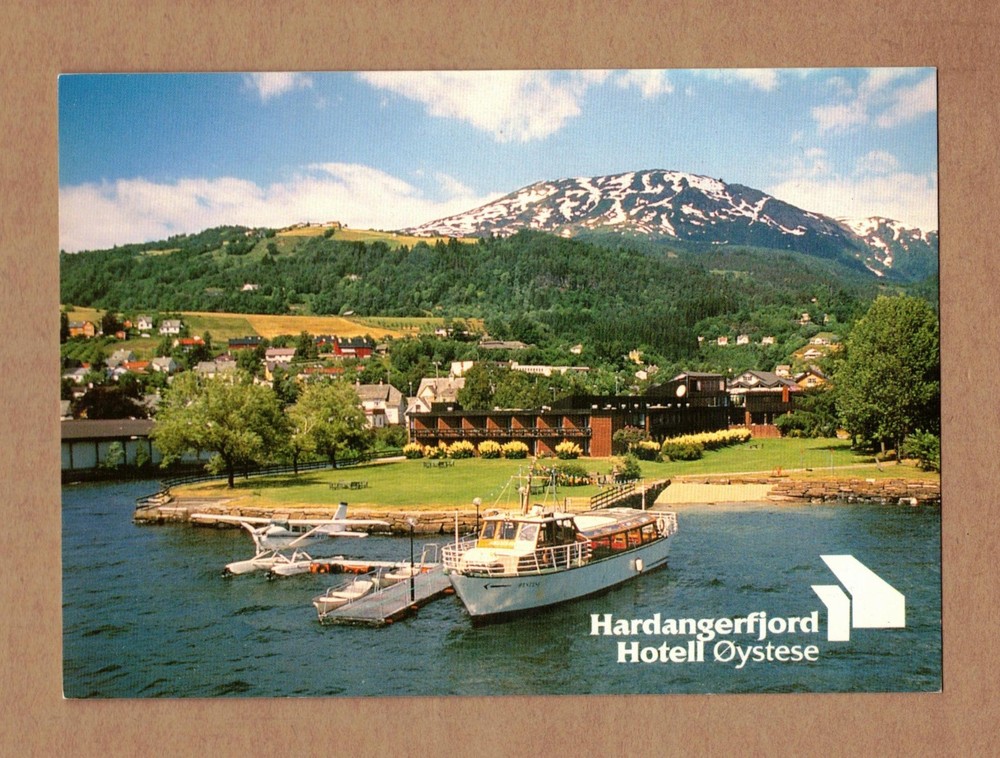 Hardangerfjord Hotel Oystese, Norway Postcard