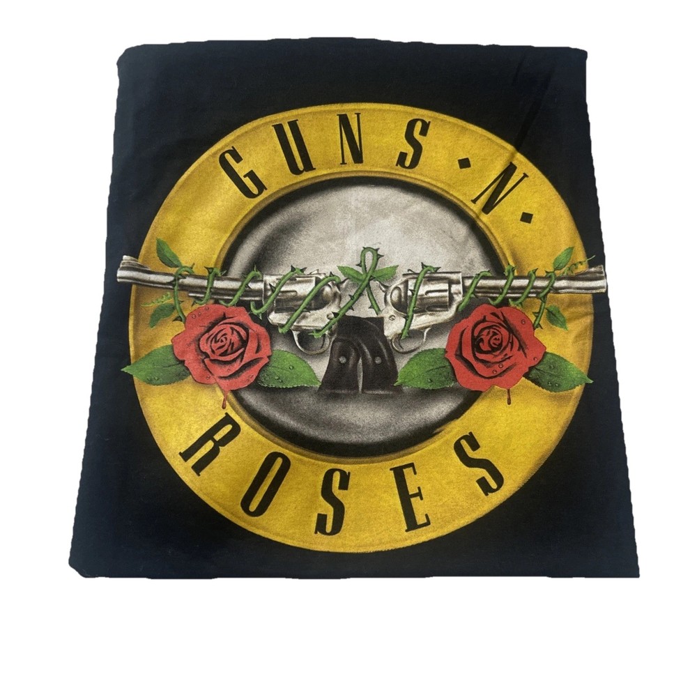 New Guns N Roses Men Official Bullet Logo Rock Band T-shirt