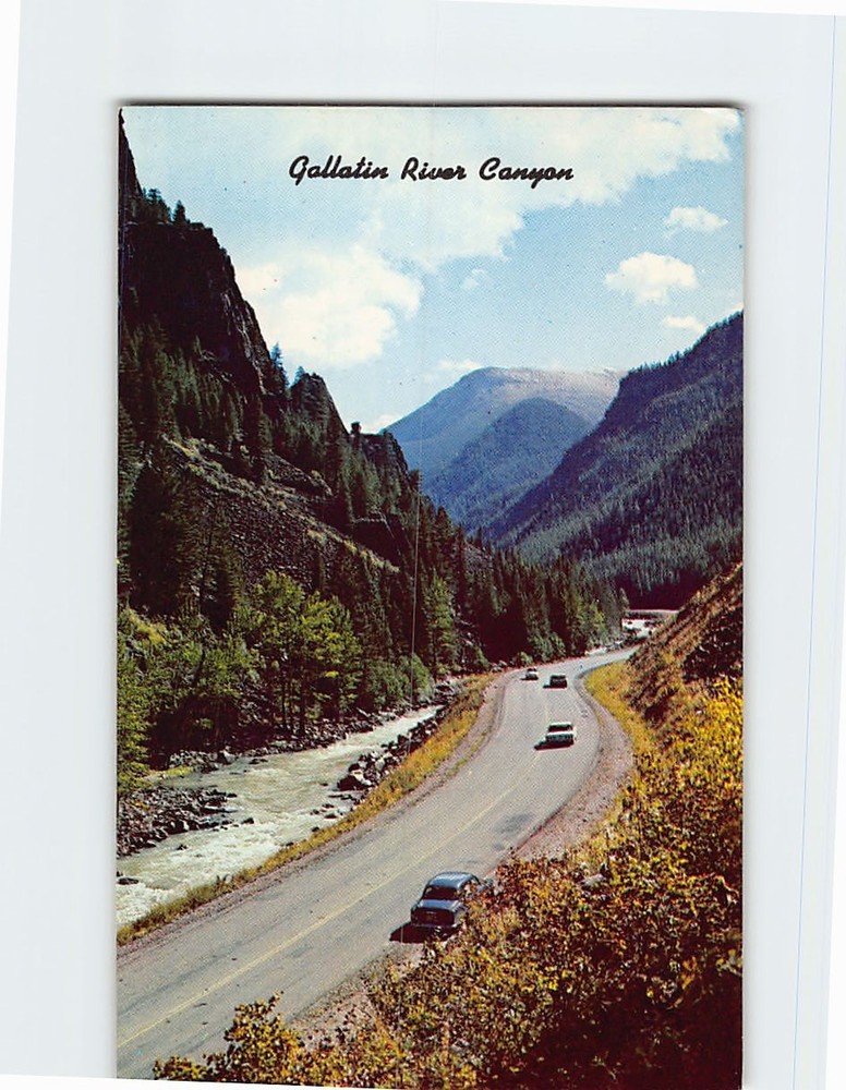 Postcard Gallatin River Canyon Montana USA