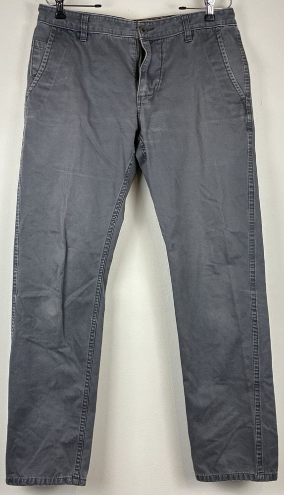 Dockers Alpha Khaki Slim Fit Pants Gray Men's Size 34x34 Casual Cotton Chinos
