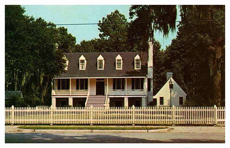 Postcard MUSEUM SCENE Midway Georgia GA m/09 AT2165