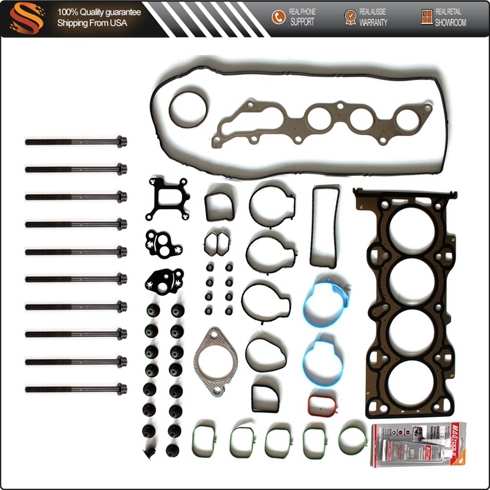Head Gasket Bolts Set Fits 03-11 Mazda 3 5 6 Ford Focus 2.0 2.3 MZR VIN Z N