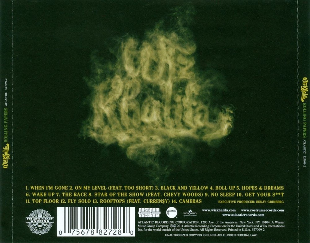 Wiz Khalifa Rolling Papers New Cd