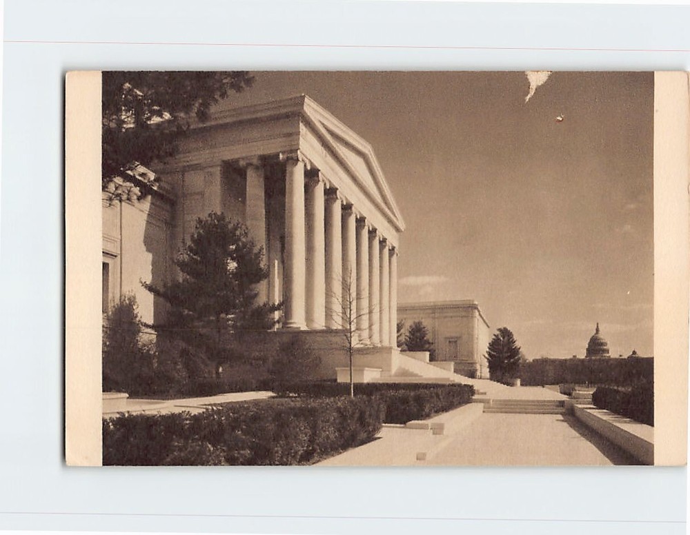 Postcard View of Mall Entrance National Gallery of Art Washington DC USA