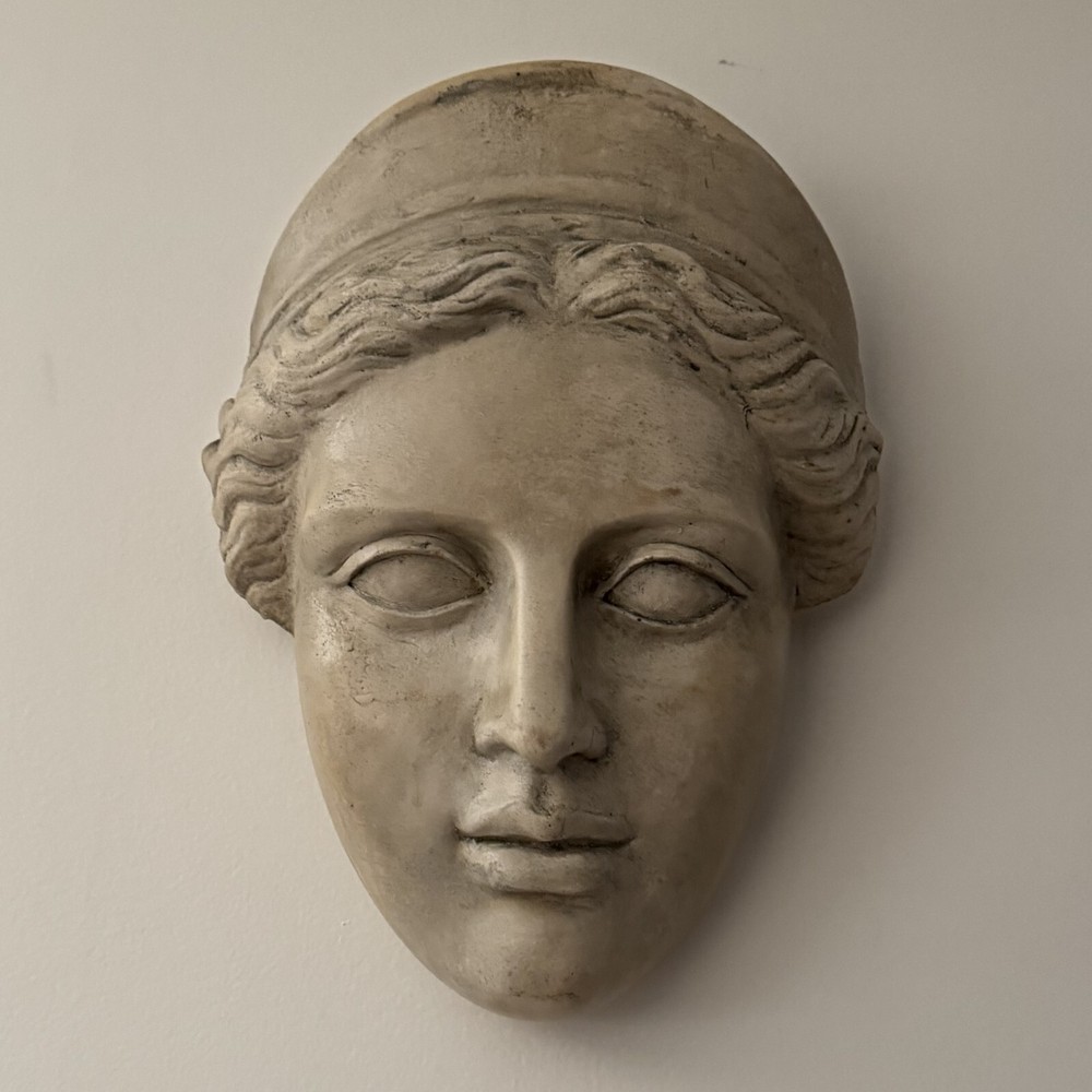 Artemis Diana Greek Roman Goddess Mask Sculpture Replica Handmade Reproduction