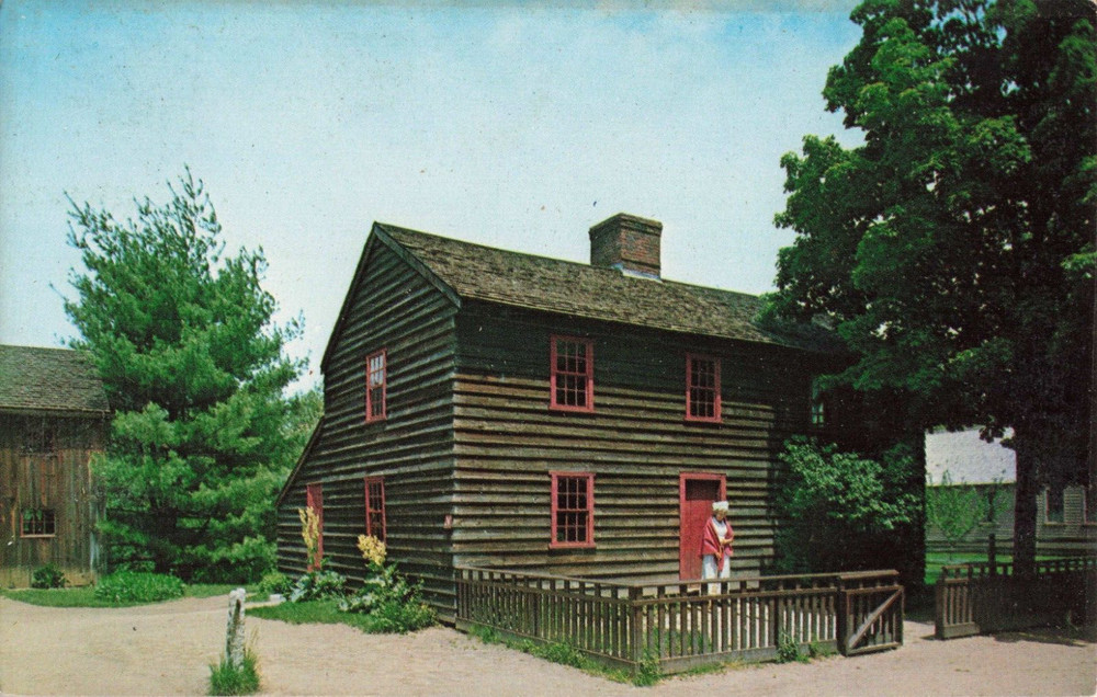 The John Fenno House, Old Sturbridge Village, Canton Massachusetts MA - Postcard