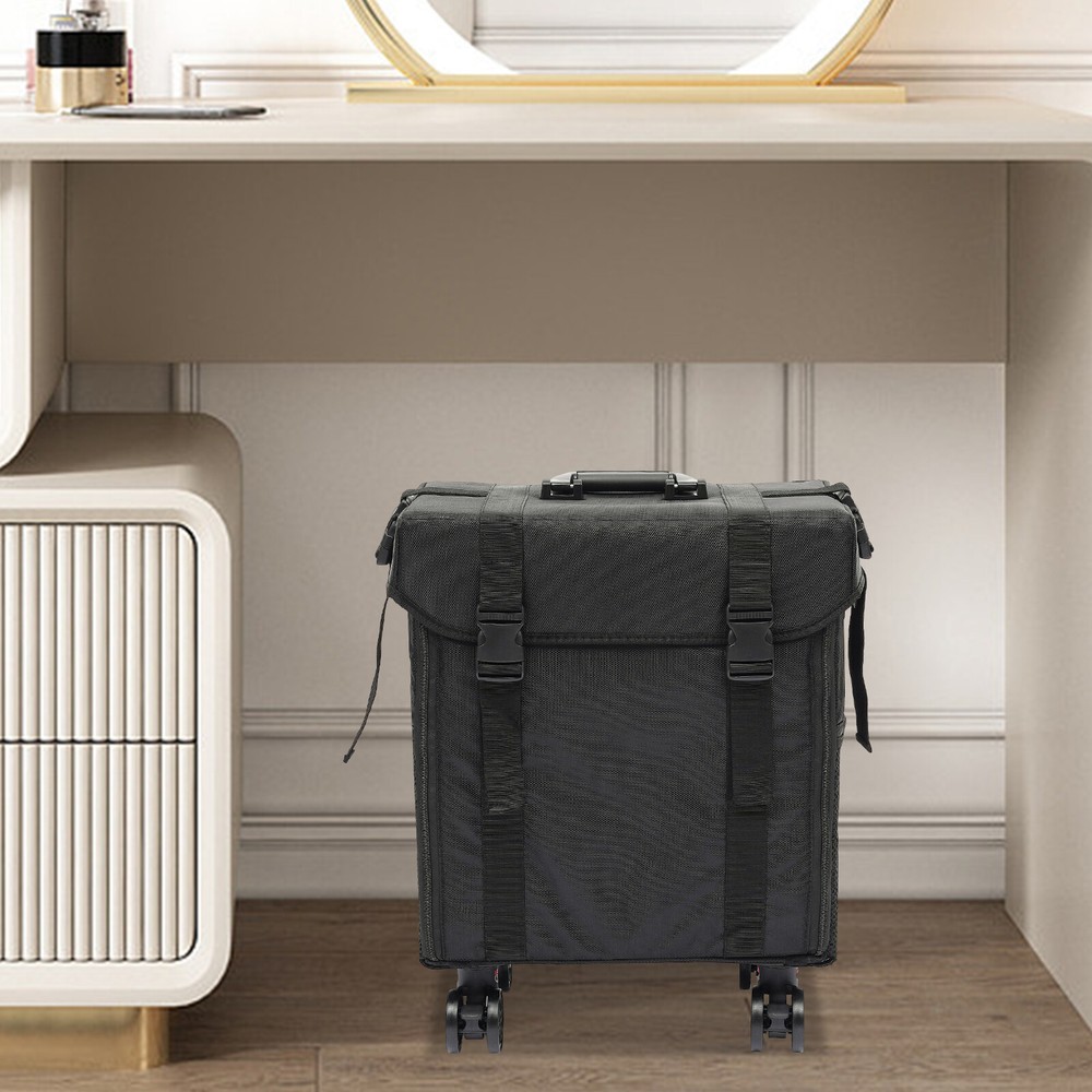 Makeup Case Professional Rolling Cosmetic Case with Drawers Travel Trolley