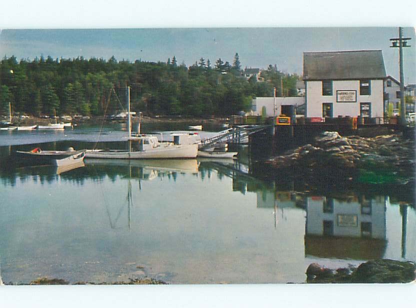 Pre-1980 BOAT SCENE South Bristol Maine ME m/09 AF4284