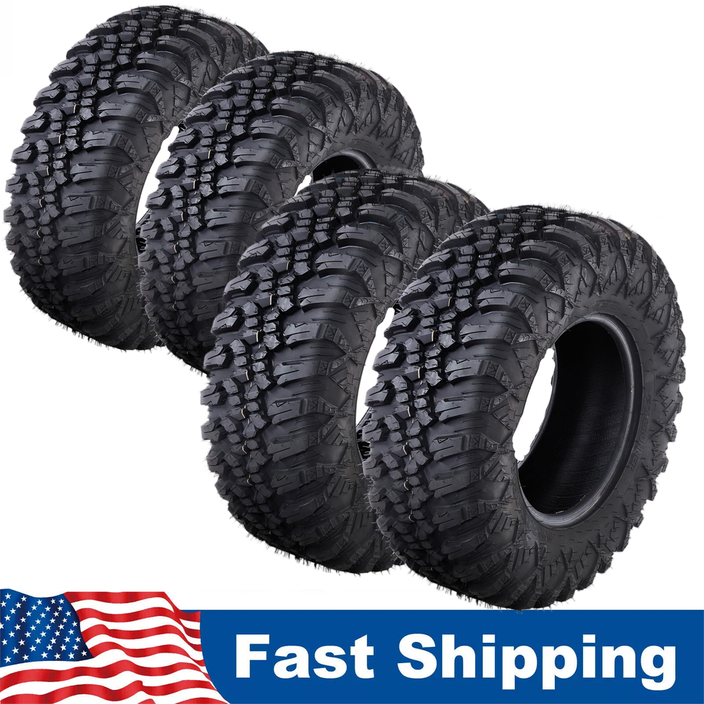 4 Pack 30x10x14 ATV UTV Tires 30x10-14 8Ply Mud All Terrain Tires Heavy Duty