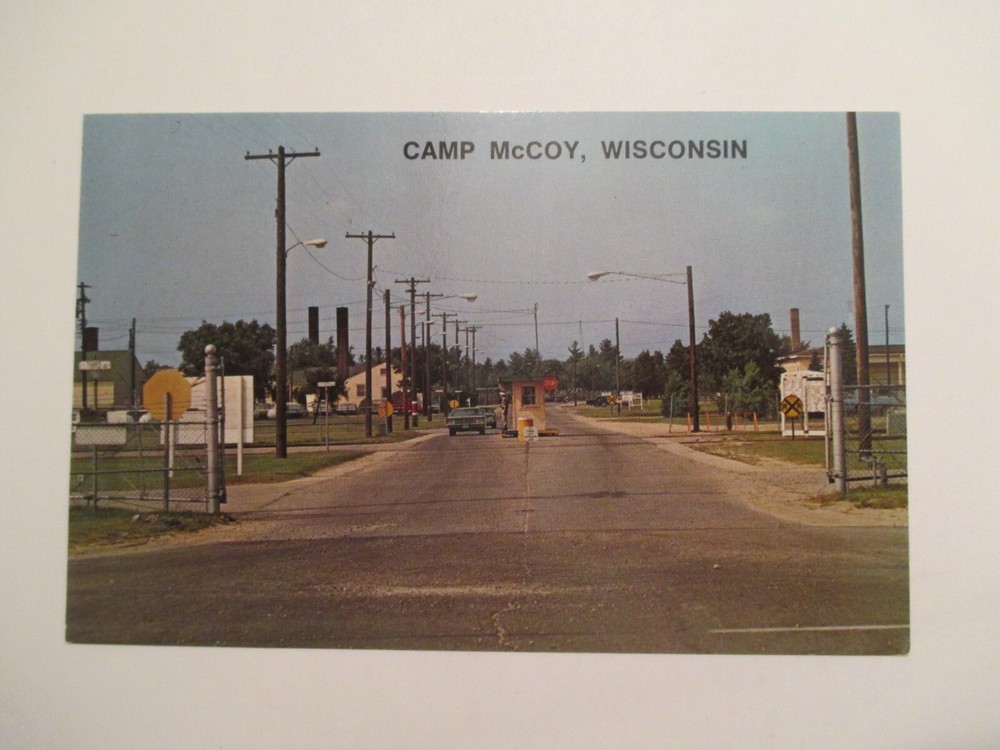 Camp McCoy Wisconsin Postcard Military Base WI