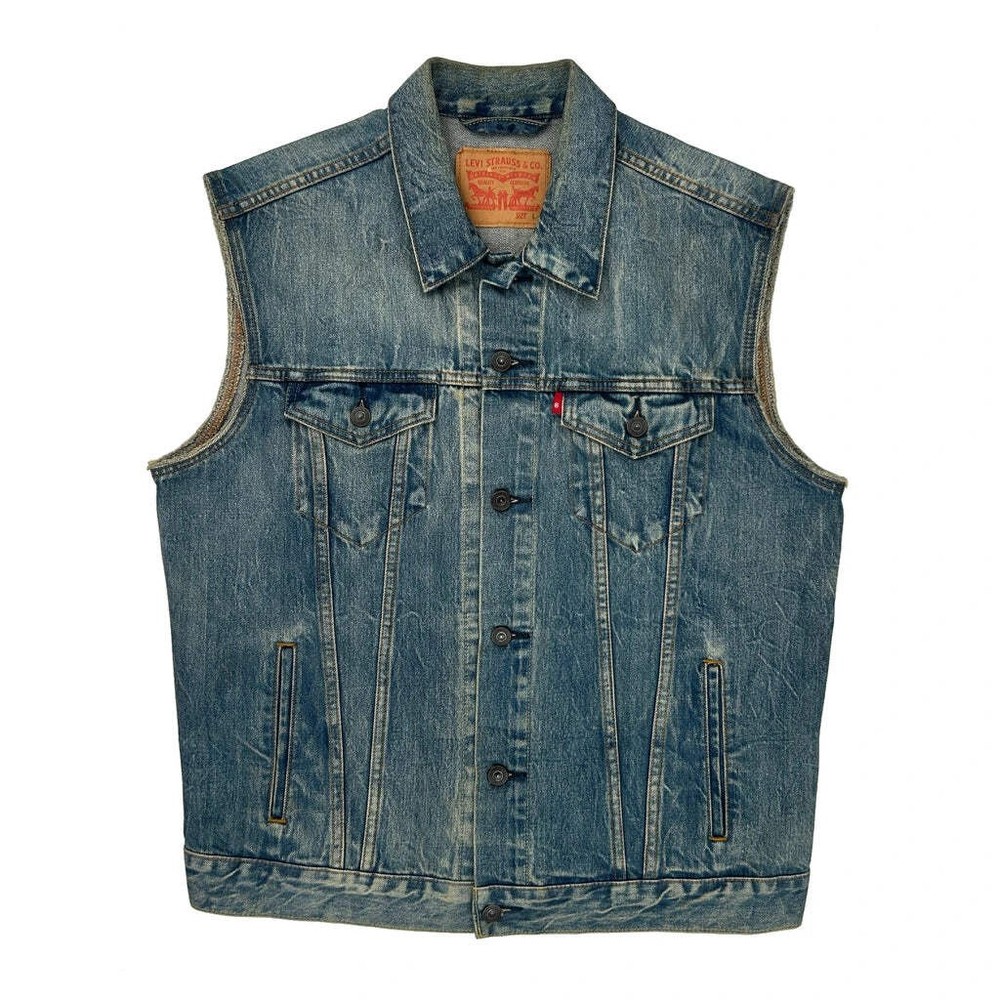 Levis Denim Vest - Large Blue Denim