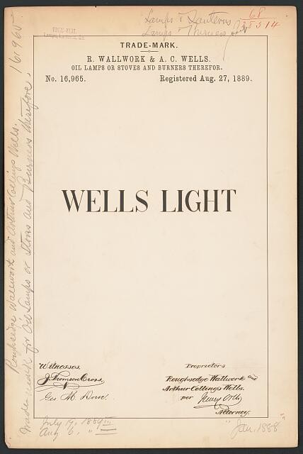 Photo: R. Wallwork & A. C. Wells for Wells Light brand