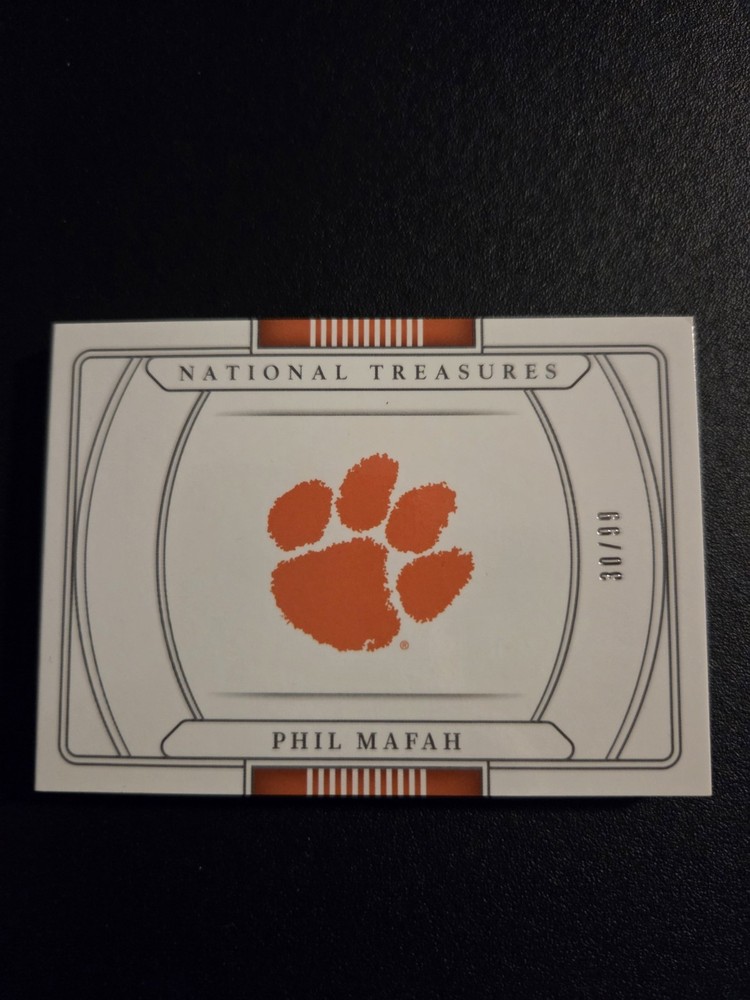2025 National Treasures Collegiate Phil Mafah Patch Auto Booklet /99