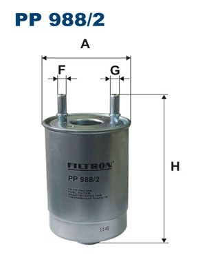 PP 988/2 FILTRON fuel filter for Renault, Suzuki