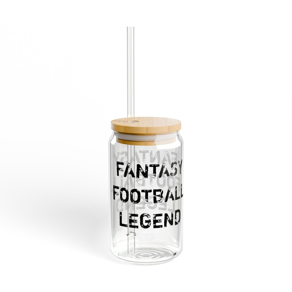 Fantasy Football Legend 16oz Sipper Glass for Die-Hard Fans