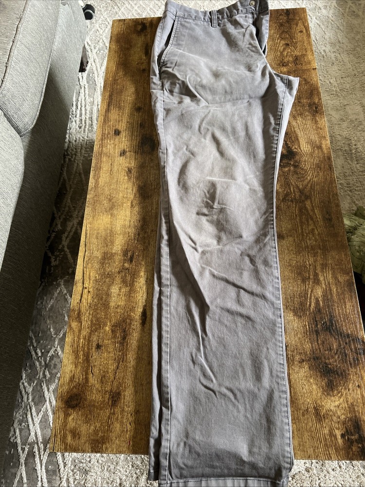 Bonobos Pants Mens 34/32 Gray Cotton Stretch Preppy Slim Fit