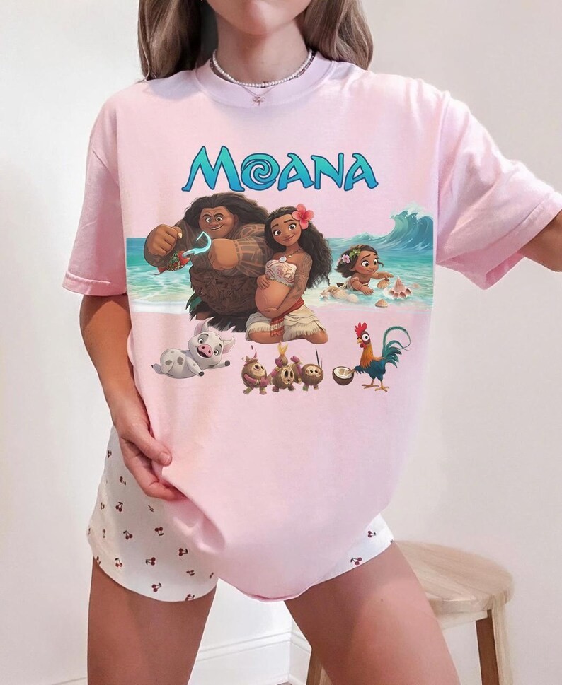 Moana Shirt,  Moana Family Tee, Moana Maui Pua HeiHei Shirt, Cute Ocean