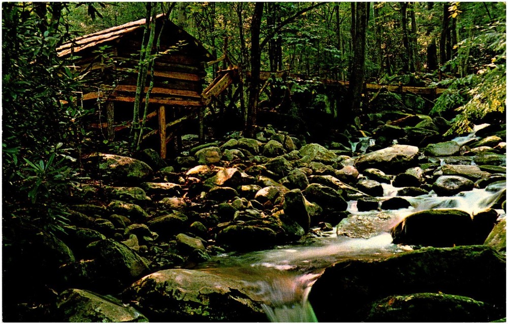 Junglebrook Tub Mill in Great Smoky Mountains National Park Tennessee Postcard