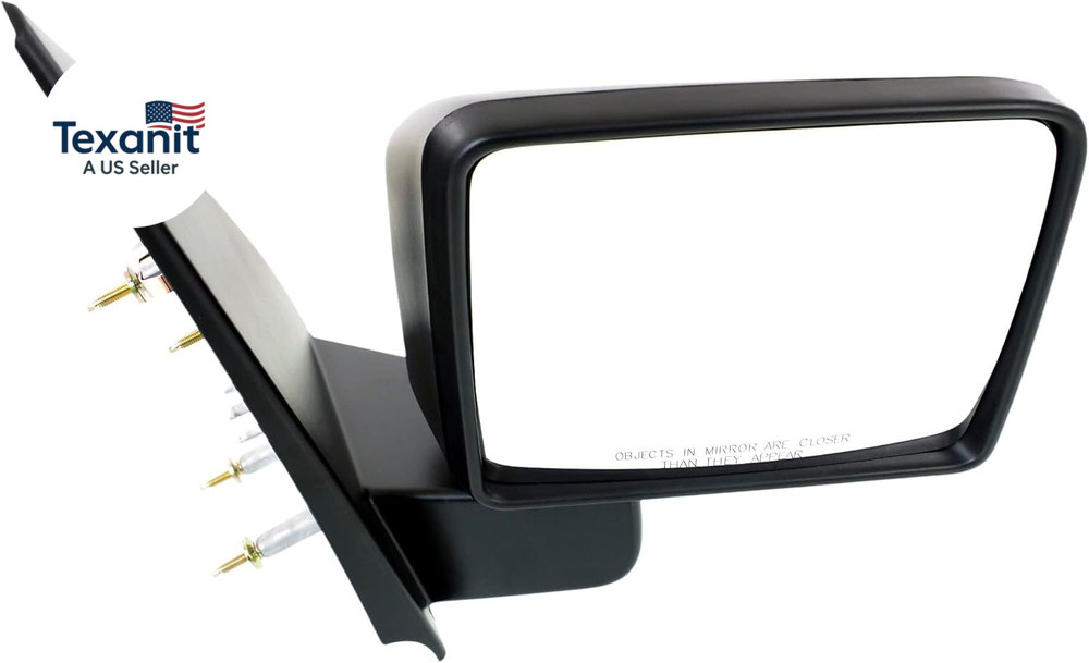 Mirror Compatible with 2004-2008 Ford F-150 Passenger Side, Manual Glass