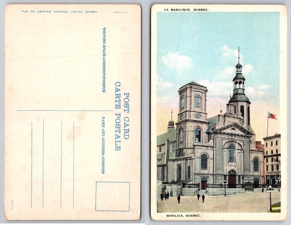 La Basilique Quebec Canada Postcard