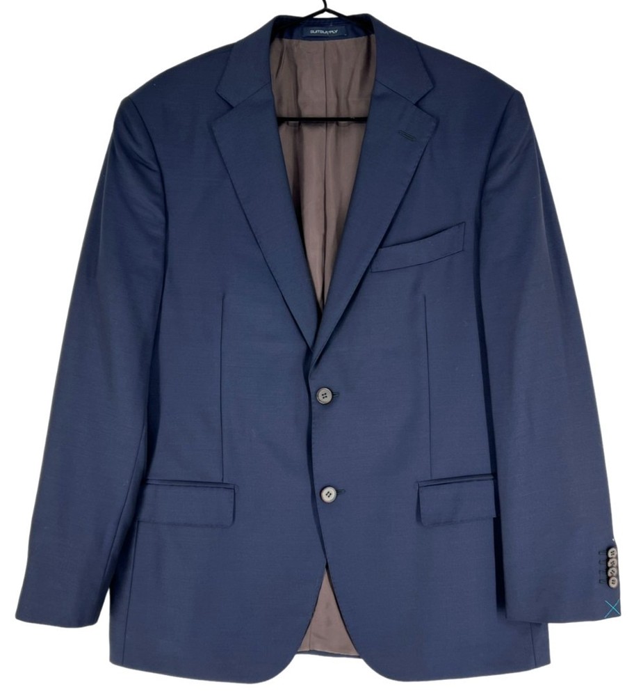 Suitsupply Mens Napoli Single Breasted Pure Wool S110 Blazer Size 54