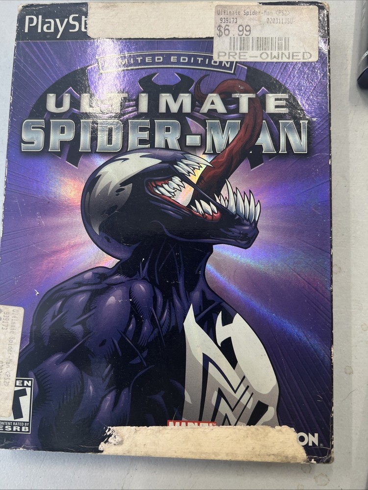 Ultimate Spiderman Limited Edition Playstation 2 CIB Slipcover Comic Manual
