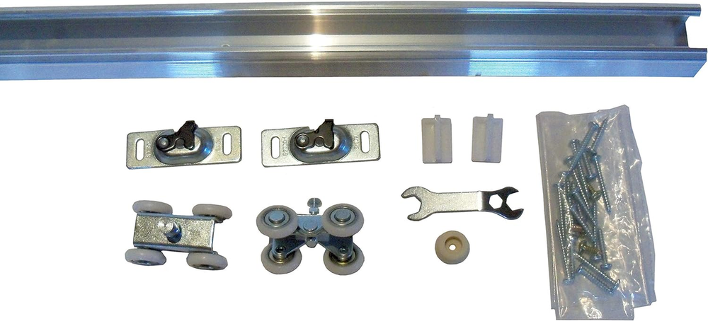 Heavy Duty 24-Inch Pocket Door Kit with Pre-Cut Track and Hardware - Series 1