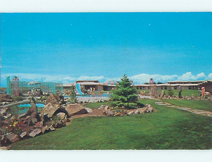 Pre-1980 PONDEROSA INN MOTEL Burley Idaho ID s9453
