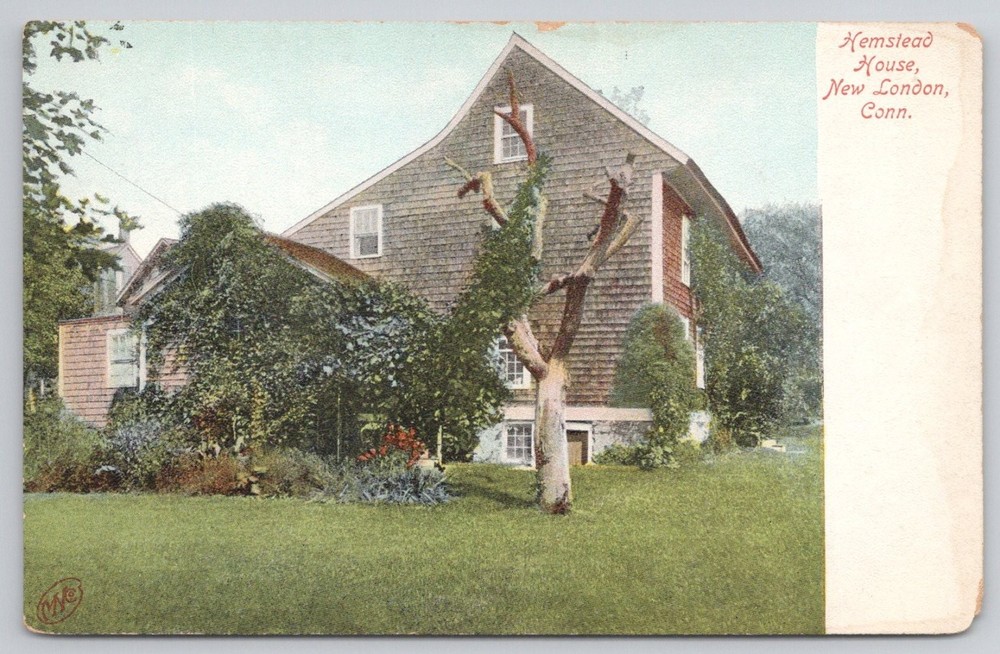 Hempsted House New London CT Postcard Robbins Bros. Boston Made in Germany