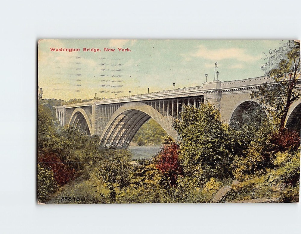 Postcard Washington Bridge New York USA