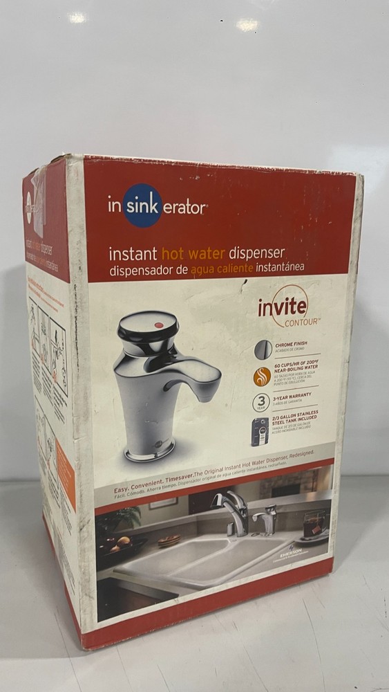 Insinkerator Instant Hot Water Dispenser Chrome H-CONTOUR_SS