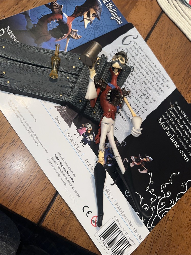 Tim Burton's CORPSE BRIDE GENERAL WELLINGTON ACTION FIGURE McFarlane Toys 2005