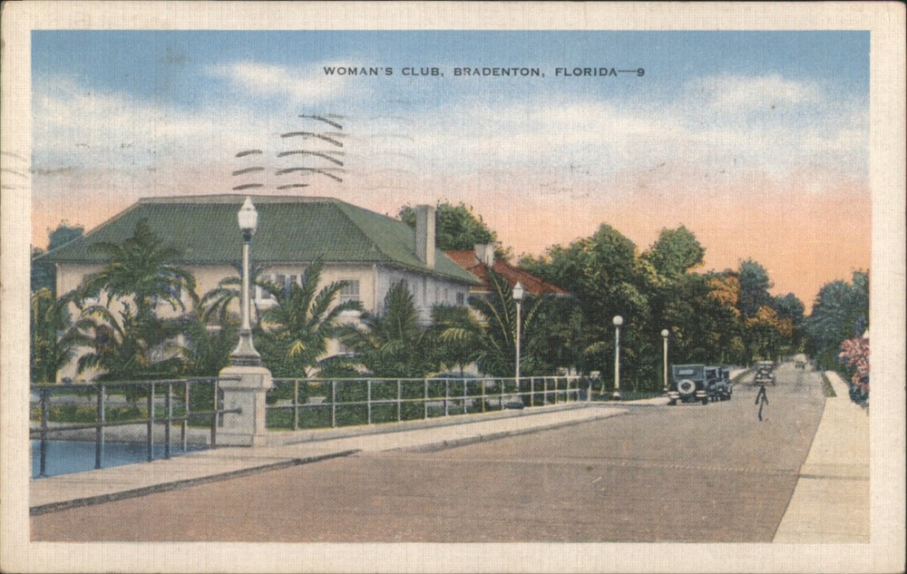 Bradenton, Florida FL Woman's Club 1941 Original Vintage Postcard