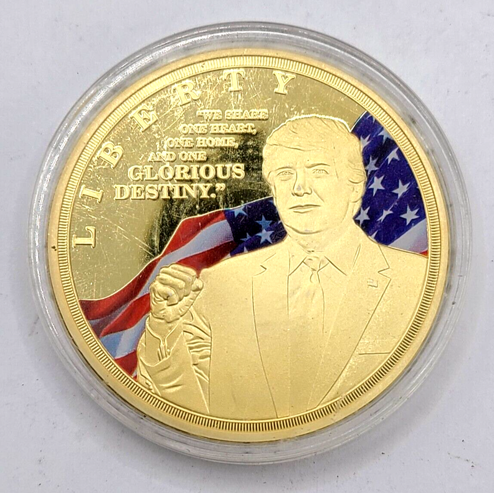 Donald Trump 45th President Challenge Coin Proof American Mint 1.5