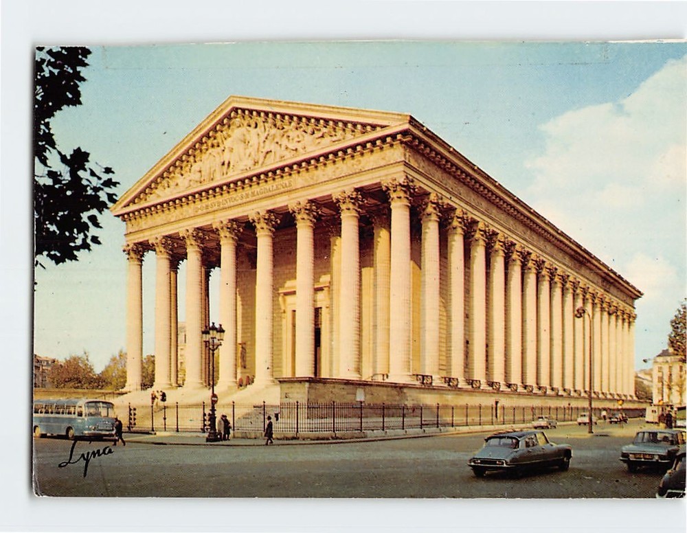 Postcard Madeleine Church Paris France