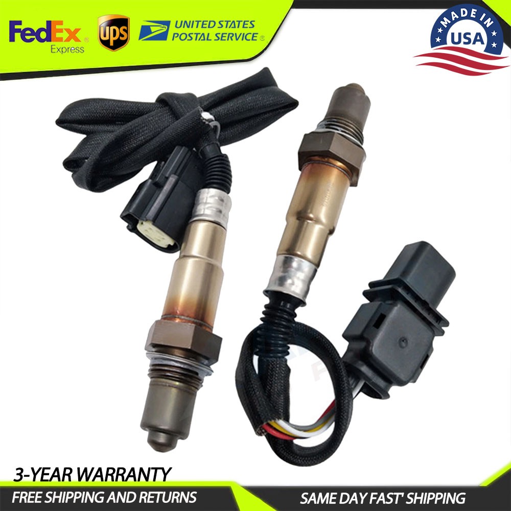 2Pcs Upstream & Downstream O2 Oxygen Sensor For 2012-2015 Ford Edge Escape Focus