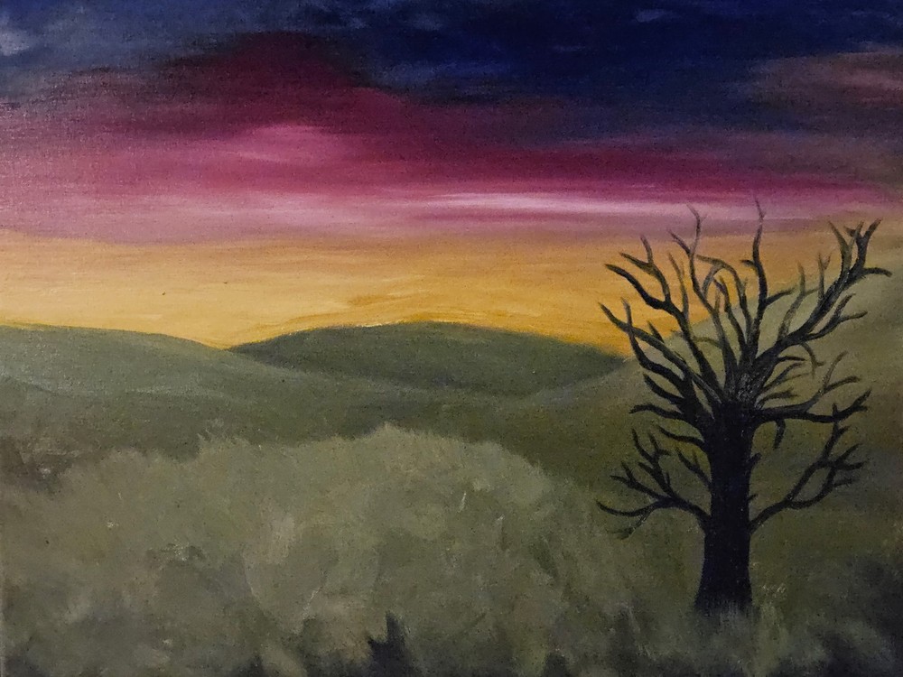 Original Oil Painting Landscape On Stretched Canvas Wall Art 24 By 30 Inches